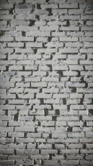 Wall Mural - Full frame of white grunge textured brick wall background