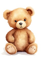 Canvas Print - Teddy bear fluffy plush toy.