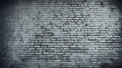 Full frame of white grunge textured brick wall background