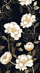 Sticker - Flower pattern inflorescence backgrounds chandelier.