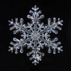 Poster - A perfectly formed snowflake