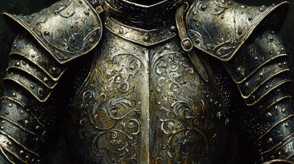 Ornate Medieval Knight Armor Texture