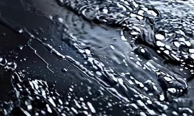 Poster - Black Metal Surface Texture Background,  hyperrealistic  Video