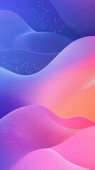 Poster - An abstract wave design showcasing vibrant colors, blending smoothly to create a mesmerizing visual experience.
