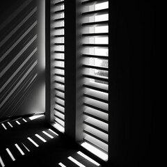 Poster - Light streams through blinds