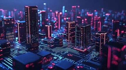 Poster - cyber security concept abstract background with digital binary data and electronic circuit boards. 3