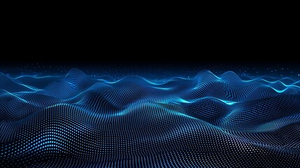 Aufkleber - This is a 3D abstract digital technology background with gradient dots and lines. It's a futuristic sci-fi user interface concept with stock information, sports and music huds. Blockchain and