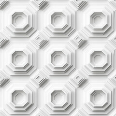 abstract pattern texture geometric white design background hexagon minimalism 3d repetition modern seamless wallpaper subtle three-dimensional clean light 