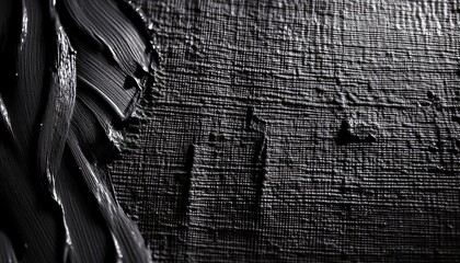 Sticker - Black paint on the wall art texture design, Ai generative