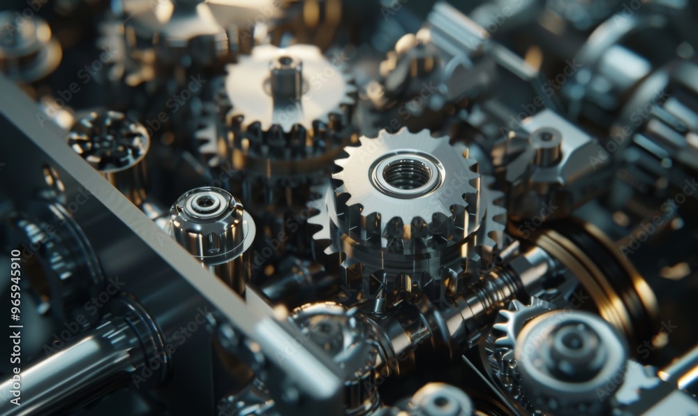 gears of a machine. This image can be used to illustrate the inner ...