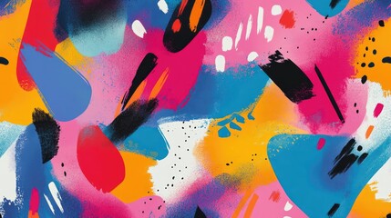 Poster - Party themed wallpaper design featuring vibrant colors and energetic patterns suitable for festive occasions