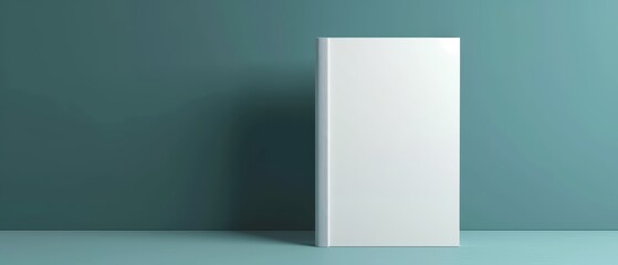 Wall Mural - Minimalist book cover design on a simple background, perfect for showcasing creativity and elegance in publishing.
