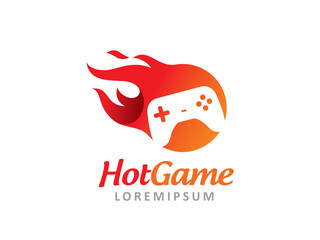 Wall Mural - Hot Game logo symbol or icon template