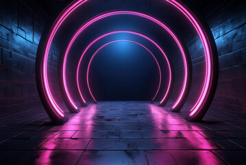 tunnel with light