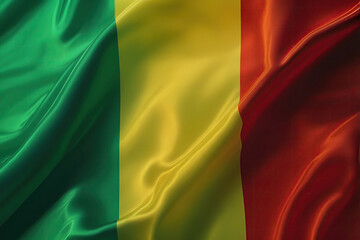 malian flag for national Day or Independence Day of mali