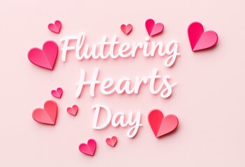 Poster - Fluttering Hearts Day A term evoking the fluttering sensation of