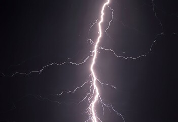Poster - focus stacking a close up shot of a lightning bolt taken with fo