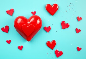 Poster - Hearts Day A descriptive term for Valentine's Day evoking the im
