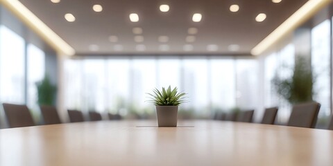 blurred background of a modern office meeting room showcasing a professional business setting perfect for executive boardroom discussions, team collaboration, and corporate communication