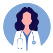 © Bemart - Doctor icon illustration. Concept - doctor, healthcare. Vector illustration in flat cartoon style.