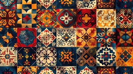 traditional quilt pattern wallpaper