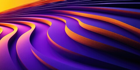 Poster - Abstract waves in vibrant colors create a dynamic visual.