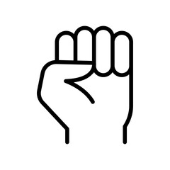 Fototapete - Fist icon