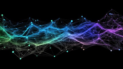 Aufkleber - the abstract sci-fi sphere with global network connections. futuristic illustration. technology netw