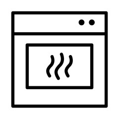 Fototapete - Oven, microwave icon