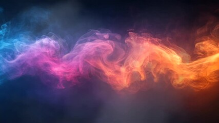 Wall Mural - abstract colorful smoke or cloud animation background. colorful smoke or cloud art animation backgro