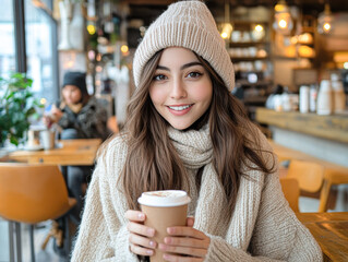 Sticker - A woman wearing a white hat