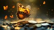 © fourtakig - Financial Transformation: Coin Morphing into Butterfly Symbolizing Savings and Growth