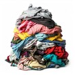 © artemstepanov - Laundry pile, dirty clothes heap isolated, dirty laundry clothing pile on white background