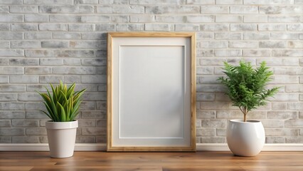 Wall art mock-up with blank picture frame , interior design, home decor, artwork, gallery, mock-up, frame, blank, template