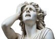 © Rawpixel.com - PNG Greek sculpture female crying person statue human.