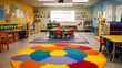 © The Origin 33 - Colorful Playroom with Table and Chairs for Kids