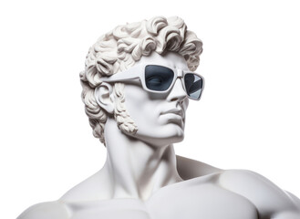 Poster - PNG Greek sculpture angle wearing sunglasses accessories accessory female.