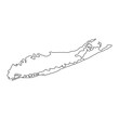 © mark1987 - Long Island Outline Map