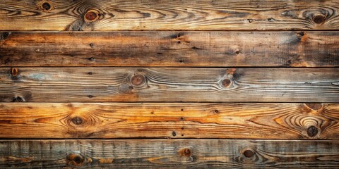 Poster - Weathered wooden boards with rustic charm perfect for background or texture