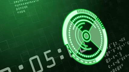 Poster - Animation of scope scanning over data processing