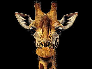 Wall Mural - Giraffe headshot