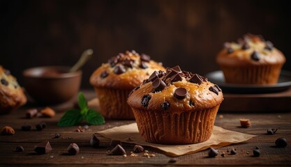 Delicious Chocolate Chip Muffins