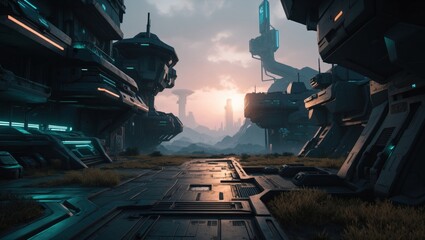Poster - War with cyber aliens wallpaper game art