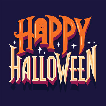 Spooky Happy Halloween Typography, Free Icons and Theme