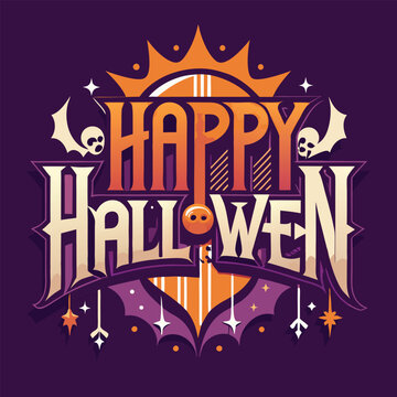 Spooky Happy Halloween Typography, Free Icons and Theme