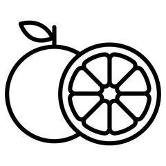 Fototapete - Orange icon