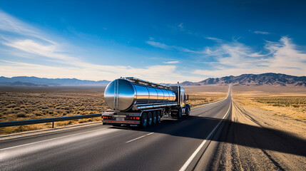 Poster - Truck on the road