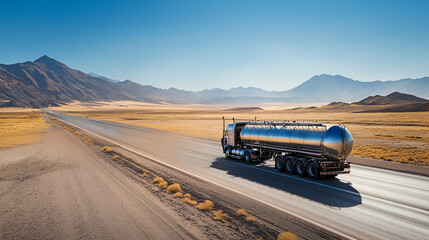 Poster - Truck on the road