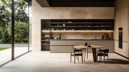 Welcome to a unique kitchen, where functionality meets refined design! This compact culinary corner measuring 2 meters by 3 meters embodies all the modern trends