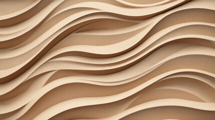 Wall Mural - This design features stylish waves made of sand, perfect for a modern look. It's great for backgrounds, ads, or posters.